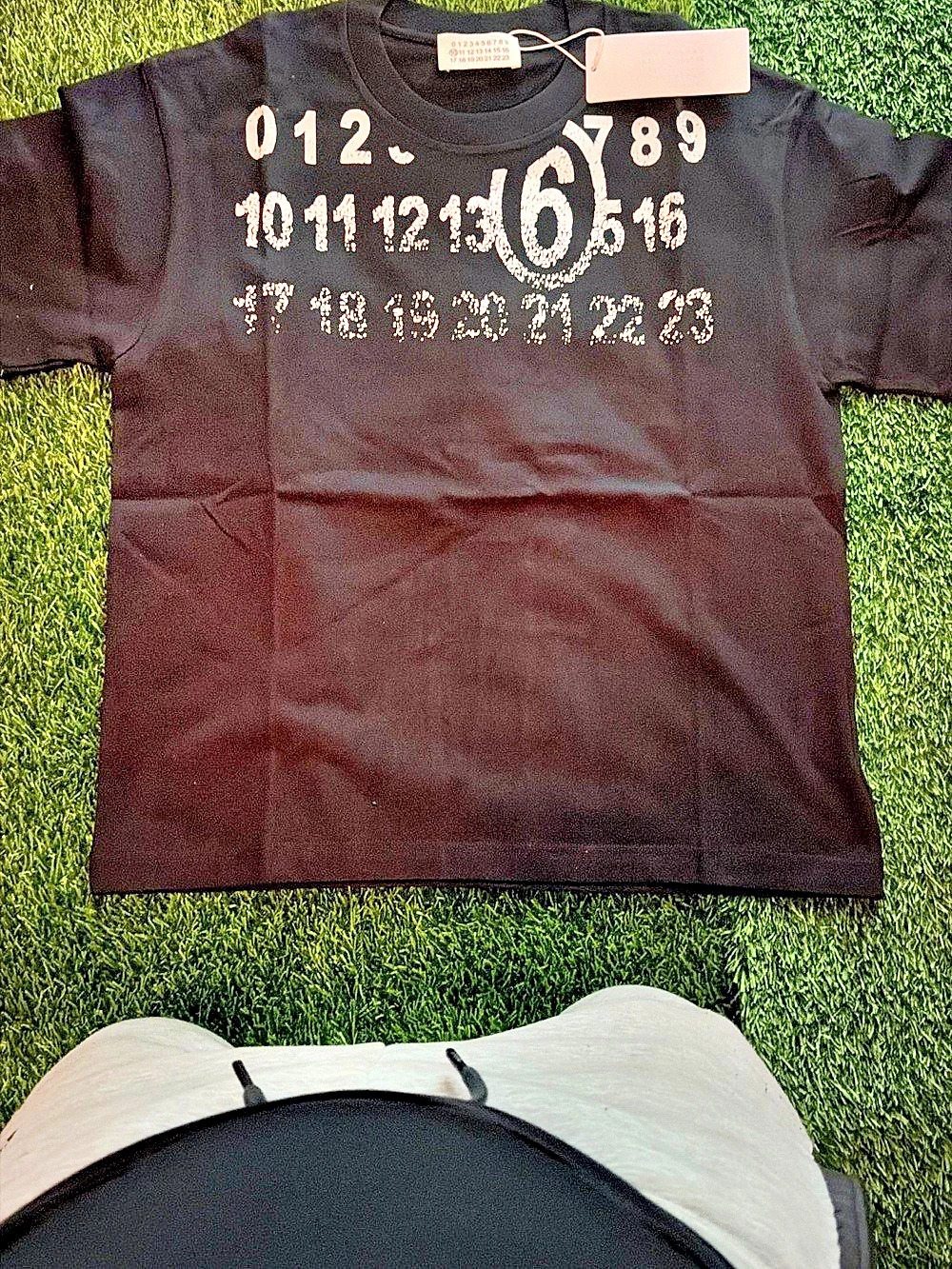 Maison Margiela Graphic Short Sleeve Tee in Black NWT